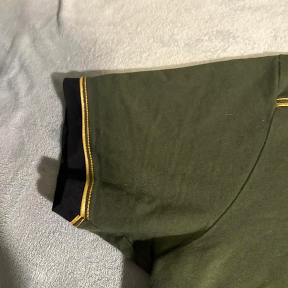 Green and Yellow Bucheli streetwear-inspired polo shirt - Picture 2 of 4